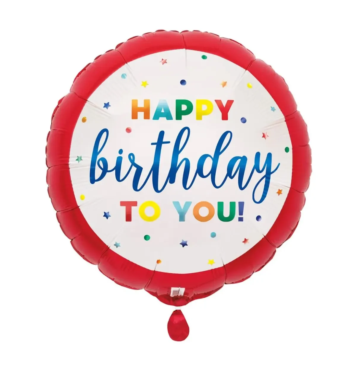 17" Dots & Stars Birthday Round Foil Balloon #338