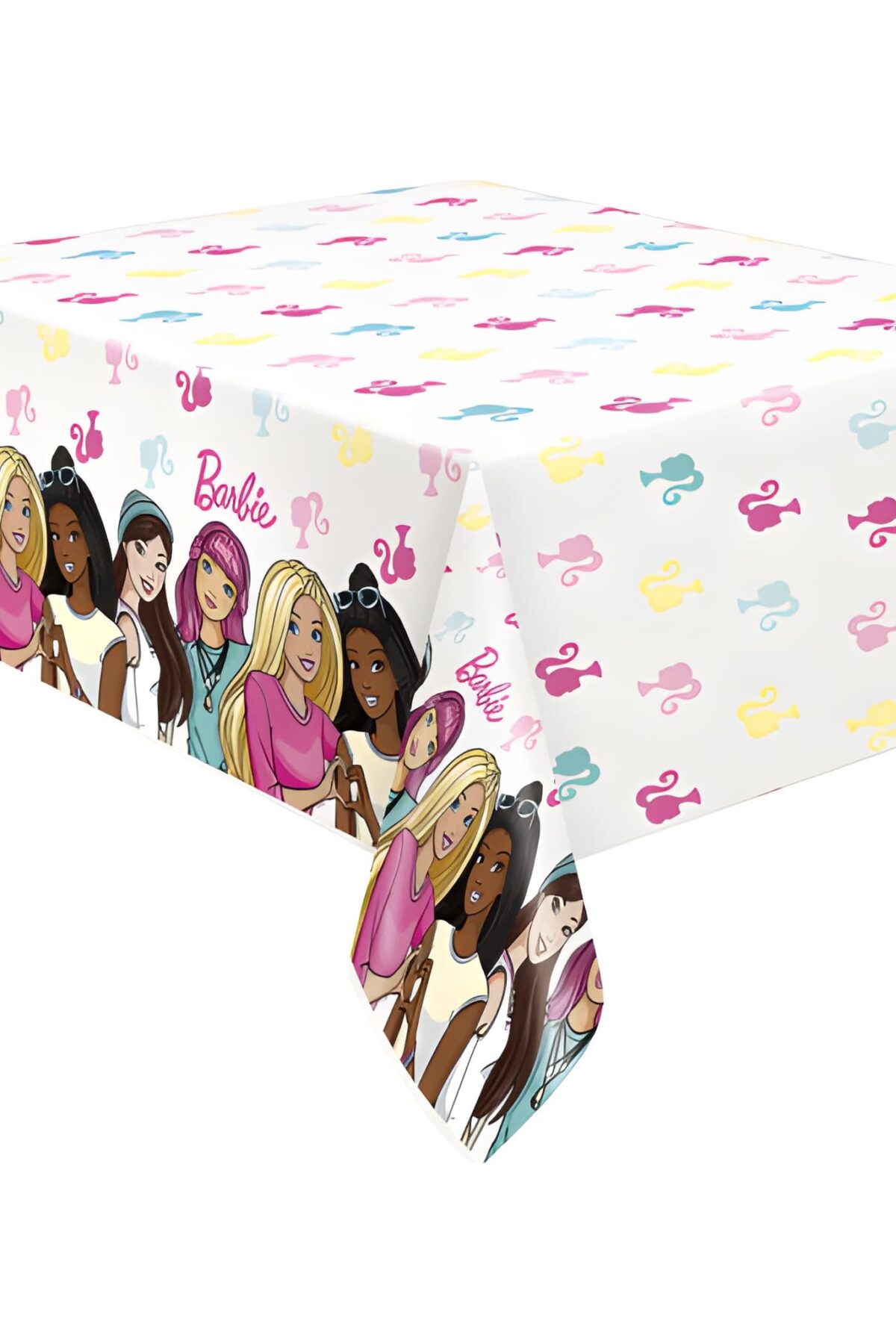 BARBIE PLASTIC TABLE COVER 54X84