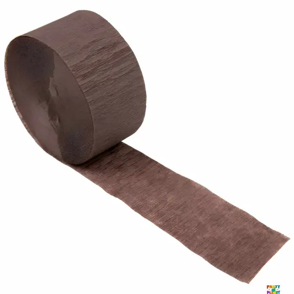 Brown 81ft Crepe Streamer