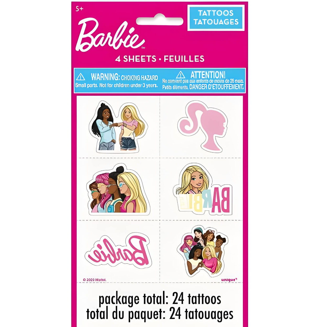 24CT. BARBIE TATTOOS