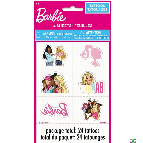 24CT. BARBIE TATTOOS