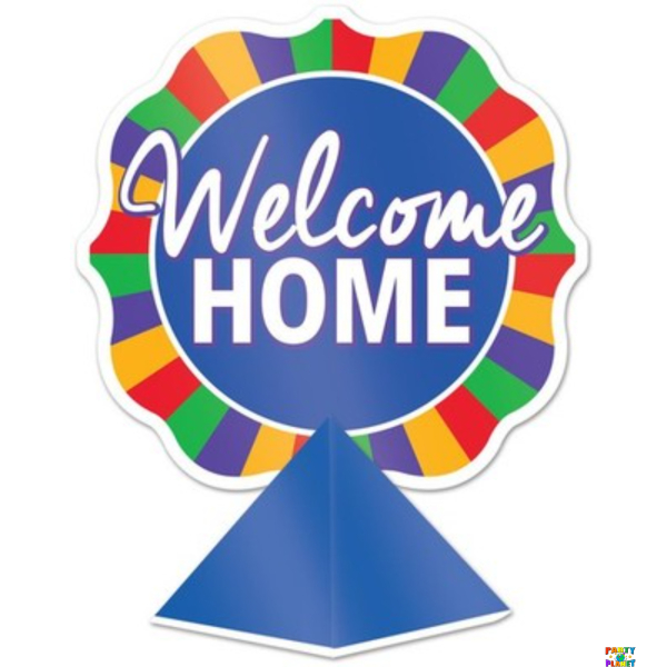 3-D Foil Welcome Home Centerpiece 12" x 9"