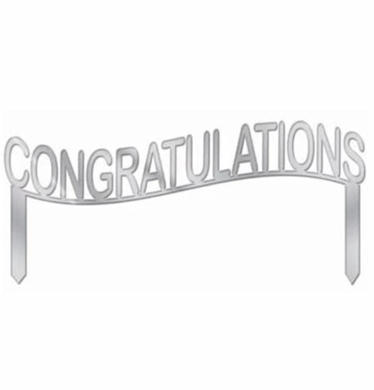 CAKE TOPPER "CONGRATULATIONS"