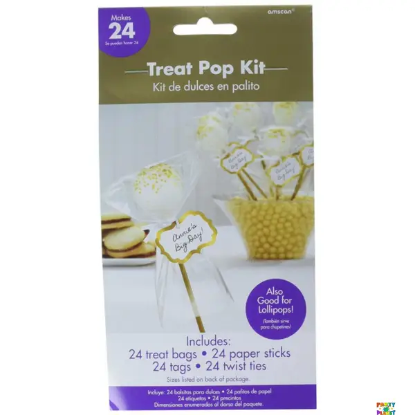Gold Treat Pop Kit