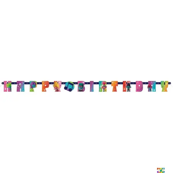 Trolls "Happy Birthday" Jointed Banner 6.25 ft.
