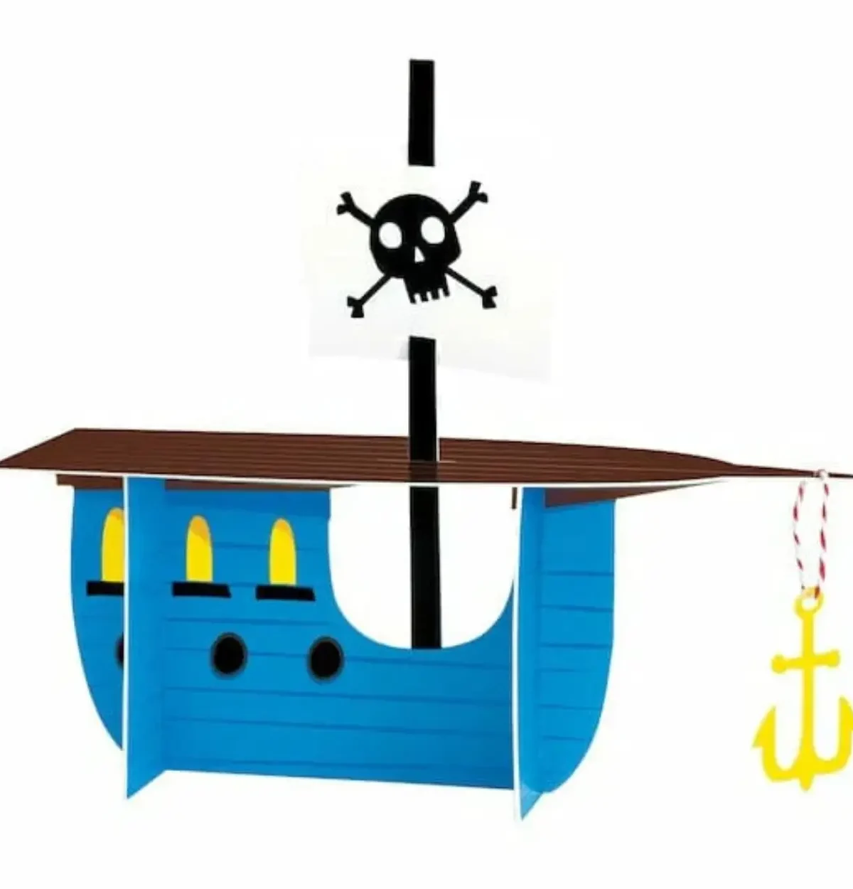 Ahoy Pirate Ship Centerpiece Decoration