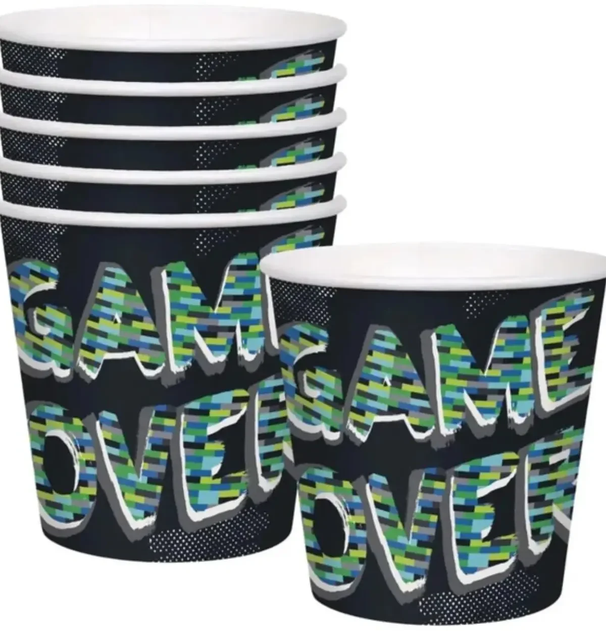 6PCS GAMER BIRTHDAY SNACK BUCKET