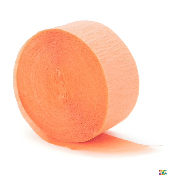 Peach 81ft Crepe Streamer