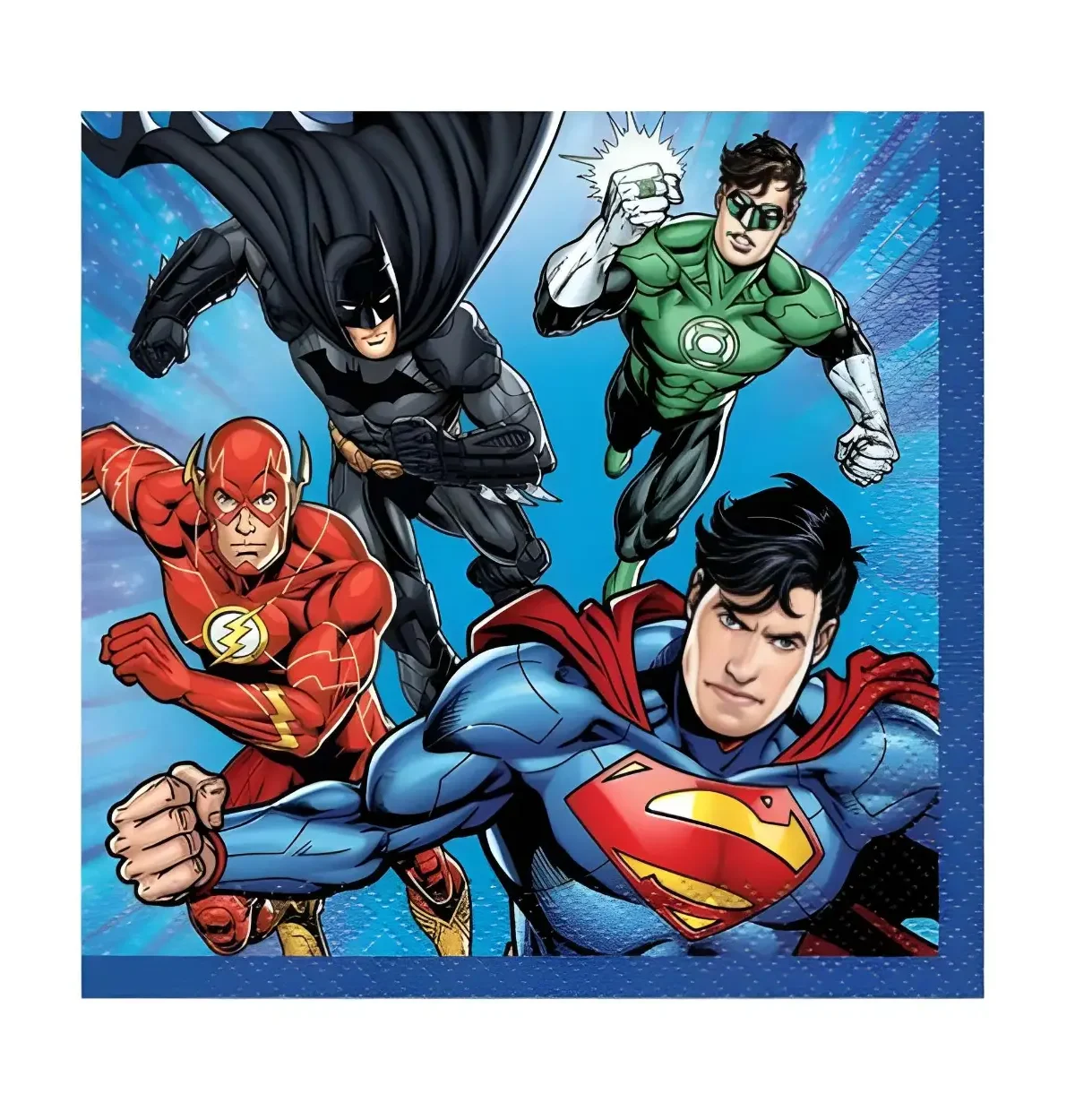 JUSTICE LEAGUE BEVERAGE NAPKINS