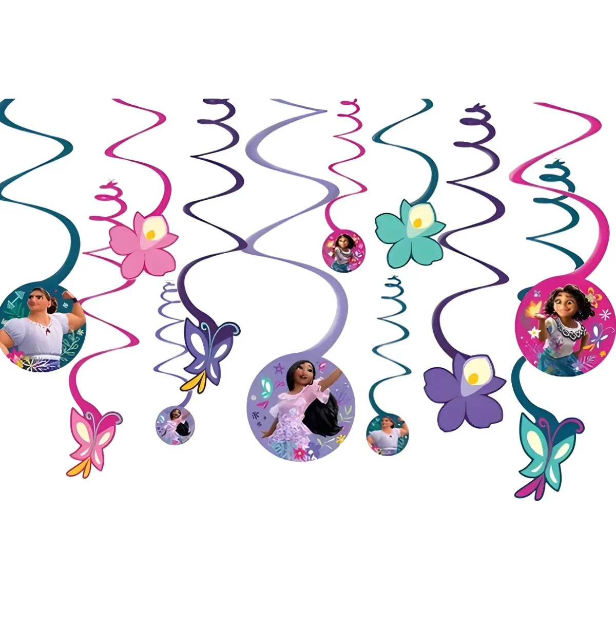 Encanto Spiral Decorations 12pcs