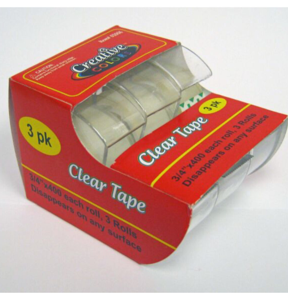 Clear Tape 3 pack .75 x 400in