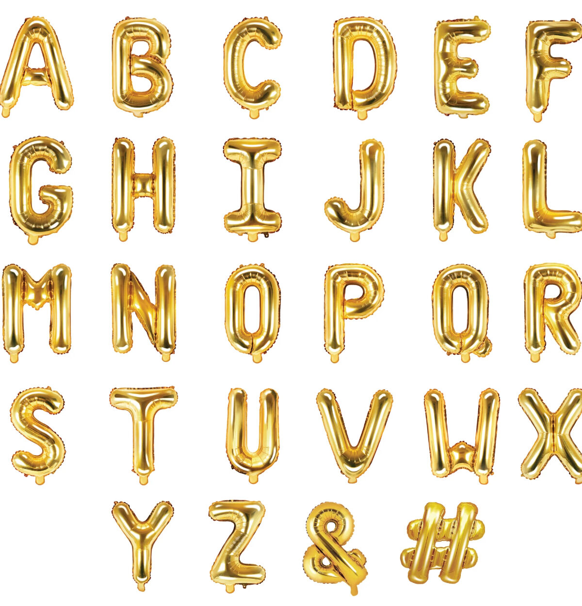 16'' Gold Letter Foil Balloons