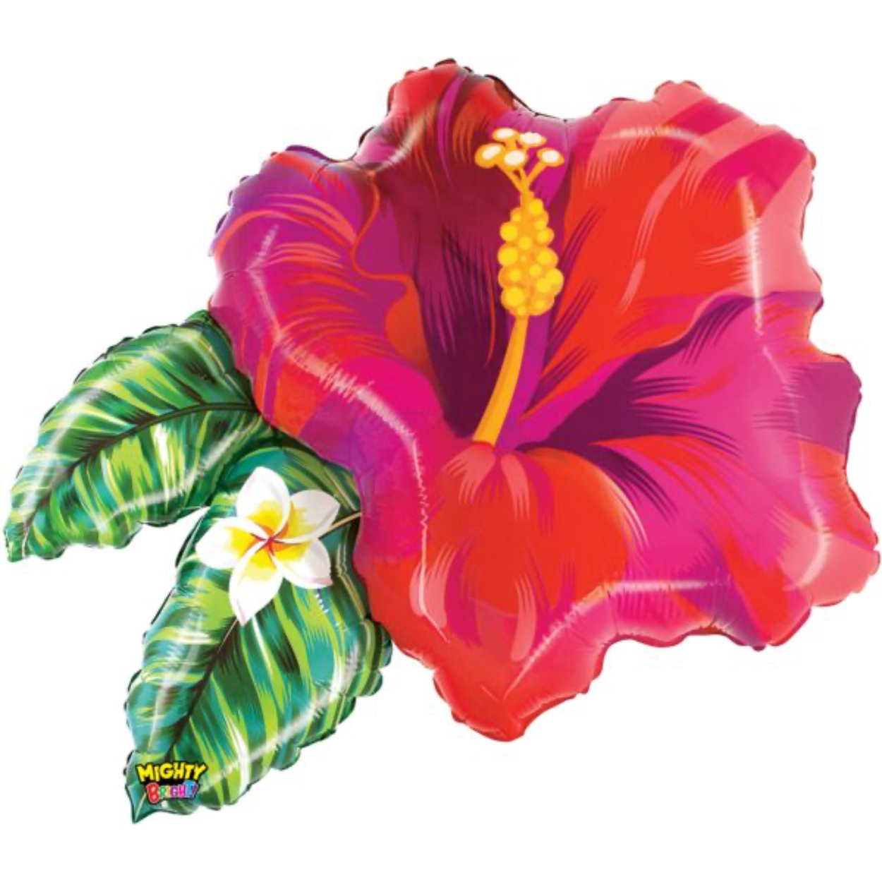 25353-2.jpg 26" Mighty Tropical Flower Balloon #207- Red - Image 1