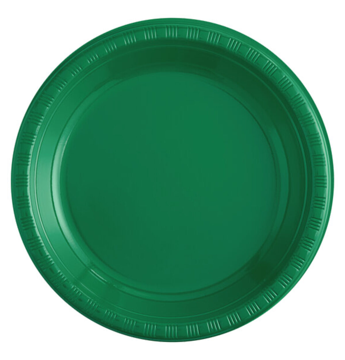 20ct. Emerald Green Plastic Plates 10.25in
