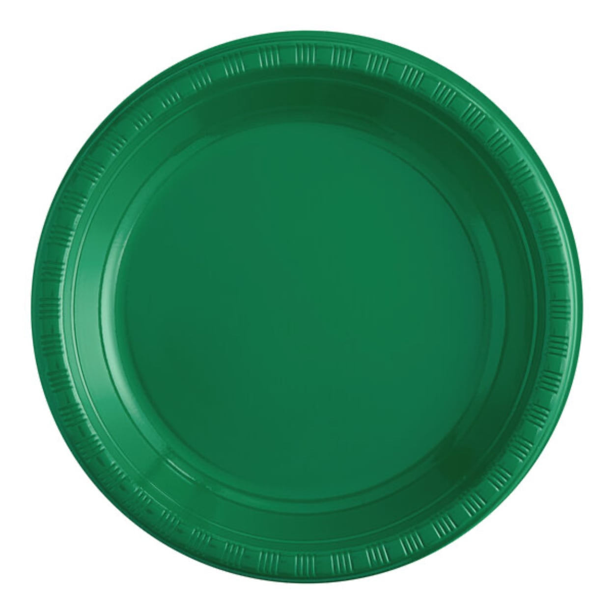 2661597-2.jpg 20ct. Emerald Green Plastic Plates 10.25in - Image 1