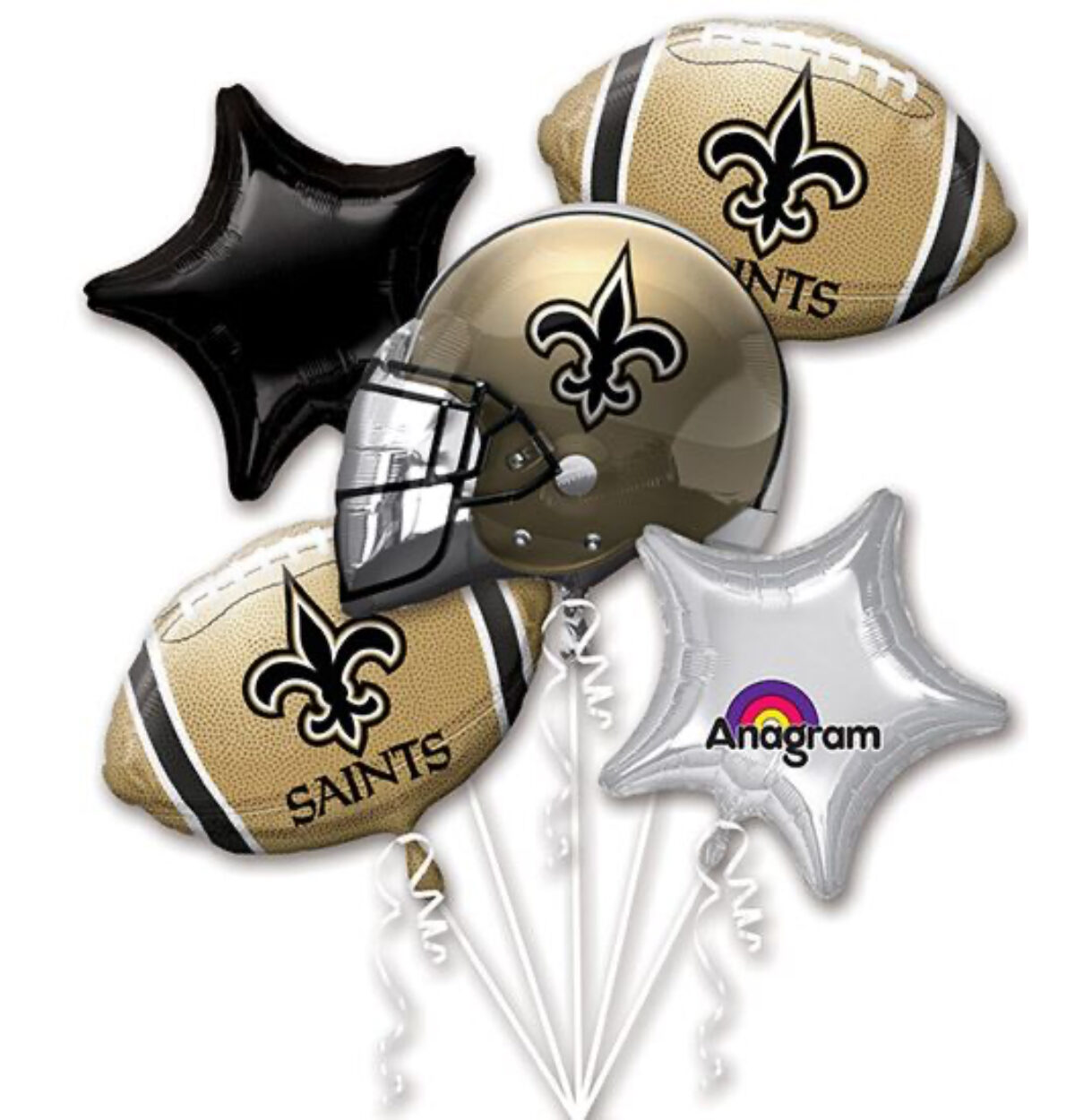 NFL Saints Balloon Bouquet