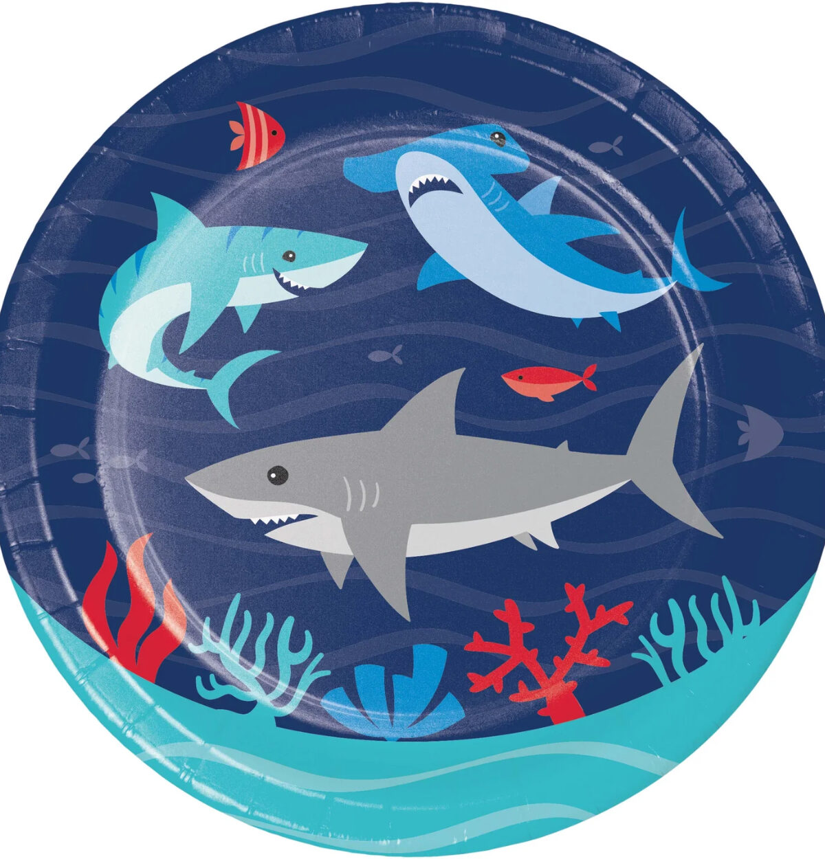 8ct. 7'' Shark Party Paper Plates