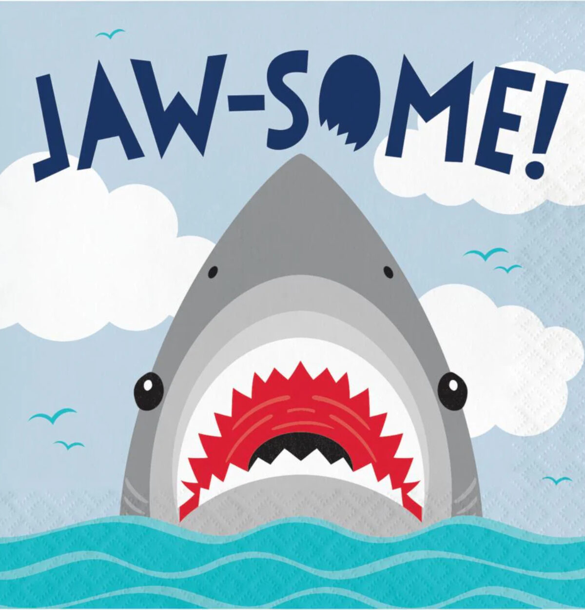 16ct. 2ply Shark Party Lunch Napkins