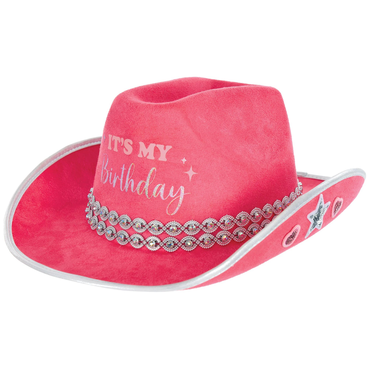 3903888-2.jpg Birthday Cowboy Hat - Pink - Image 1