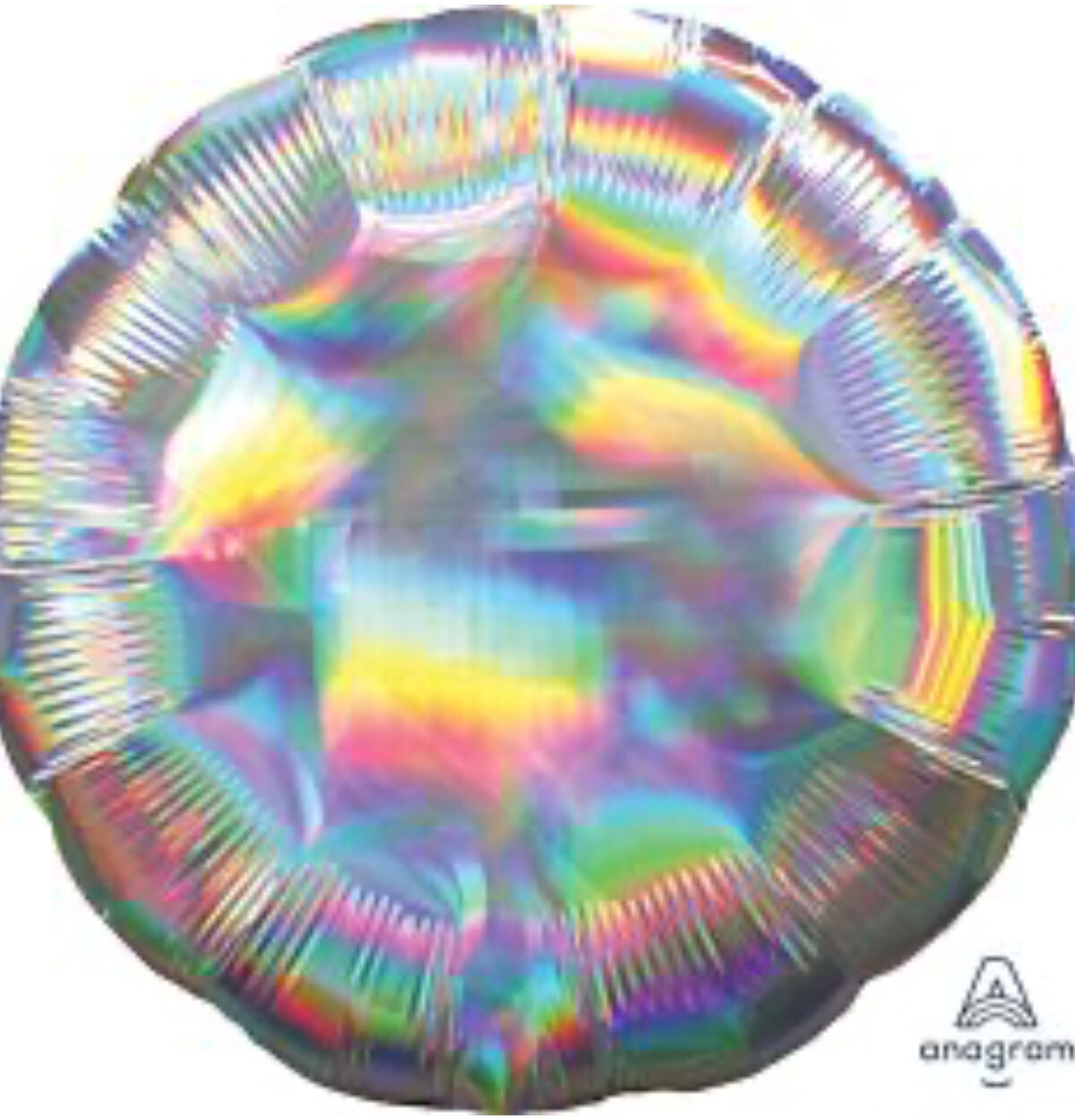 18" Iridescent Silver Round Balloon #337