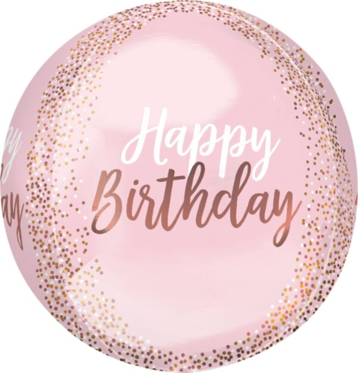 16" BLUSH BIRTHDAY ORBZ BALLOON