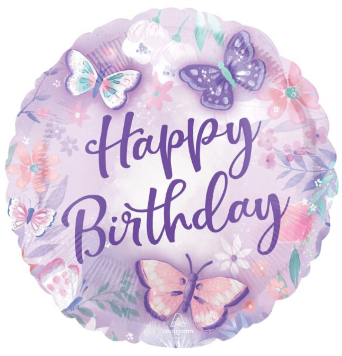 18" Flutters Birthday Balloon #147