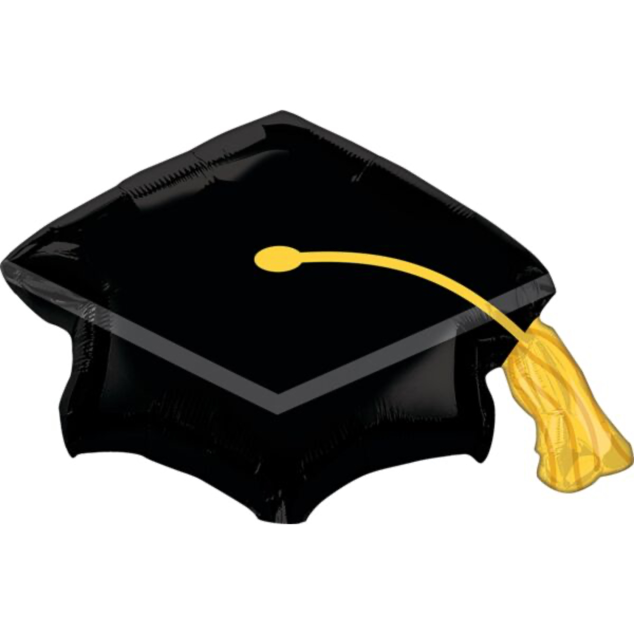 44457_2-2.jpg 31" Black Grad Cap Hat Balloon #503 - Image 1