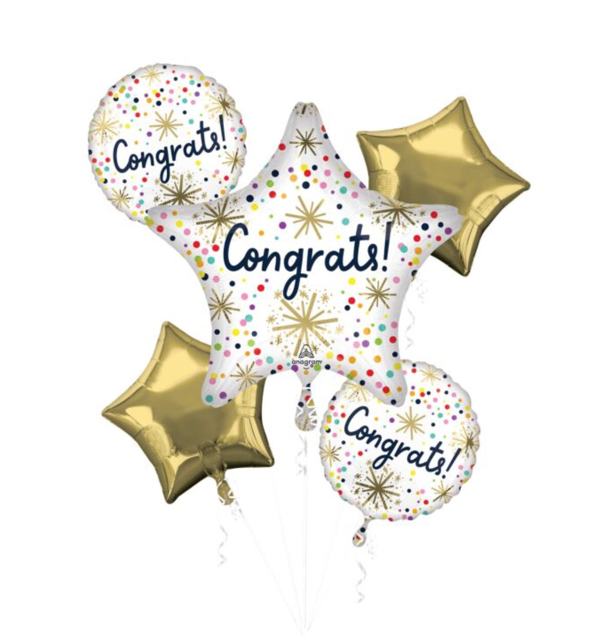 Bouquet Sprinkle Congrats balloons