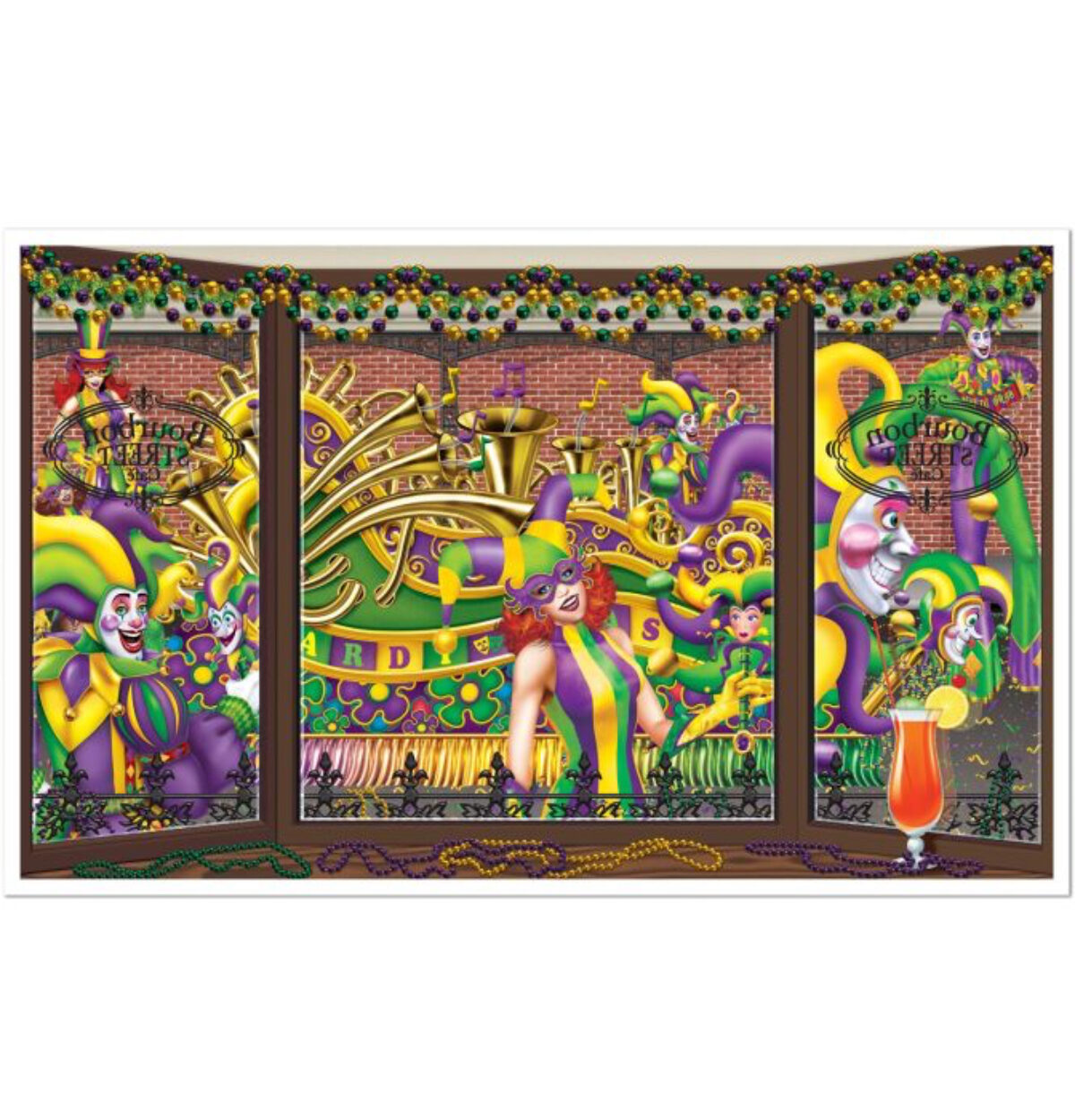 Mardi Gras Backdrop Insta-View