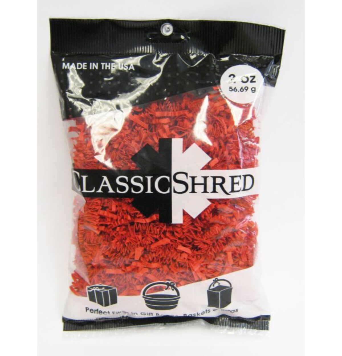 Red 2oz Paper Shred