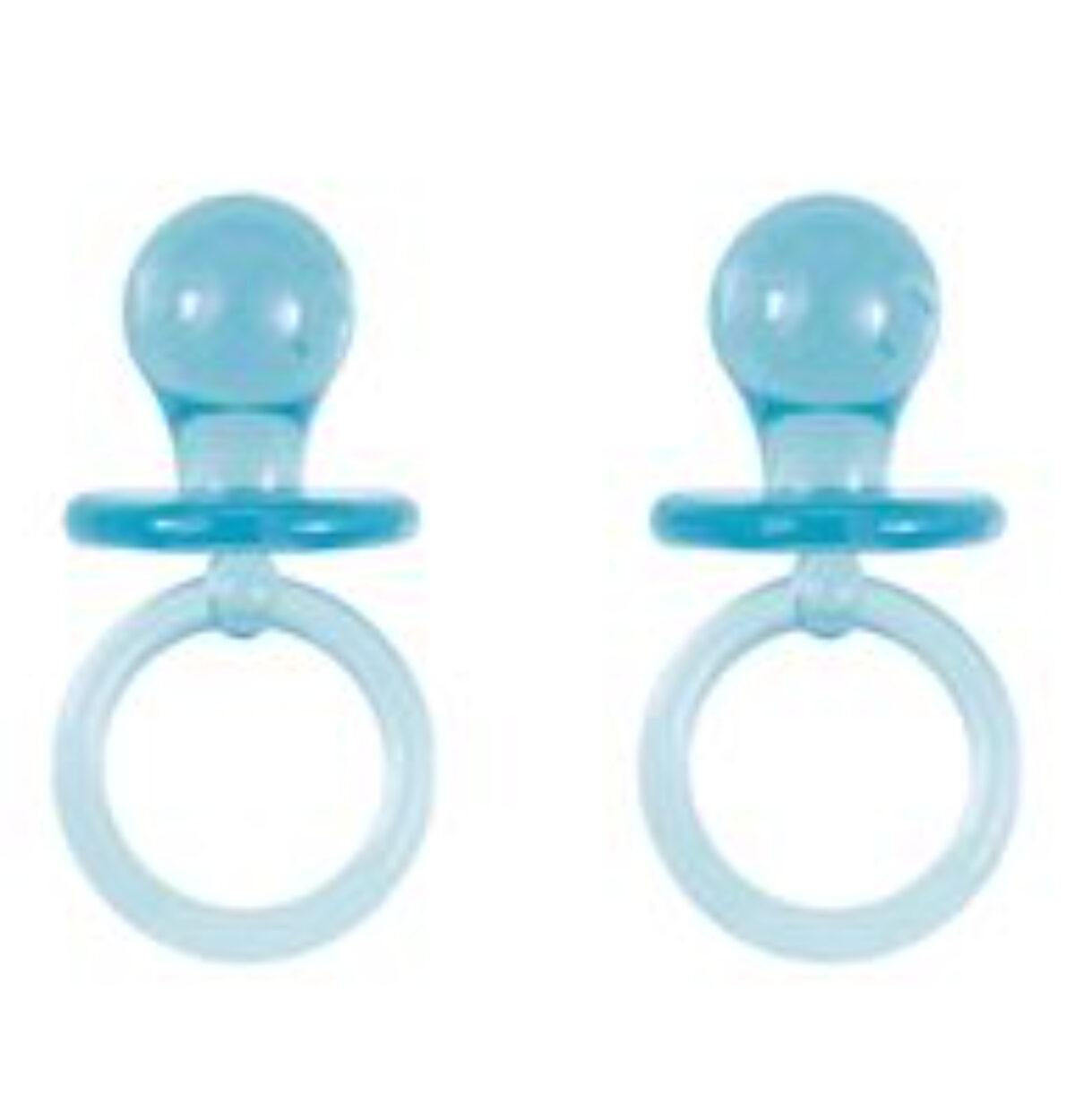 Blue Crystal Pacifier Favors 2" 4ct.