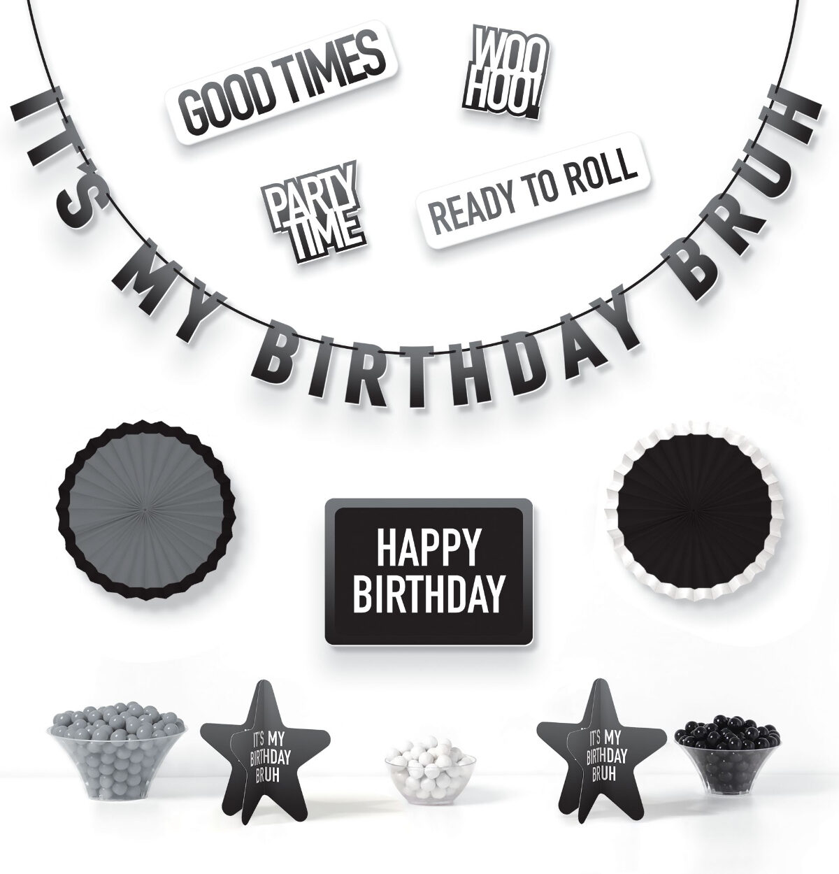It's My Birthday Bruh Birthday Decorating Kit