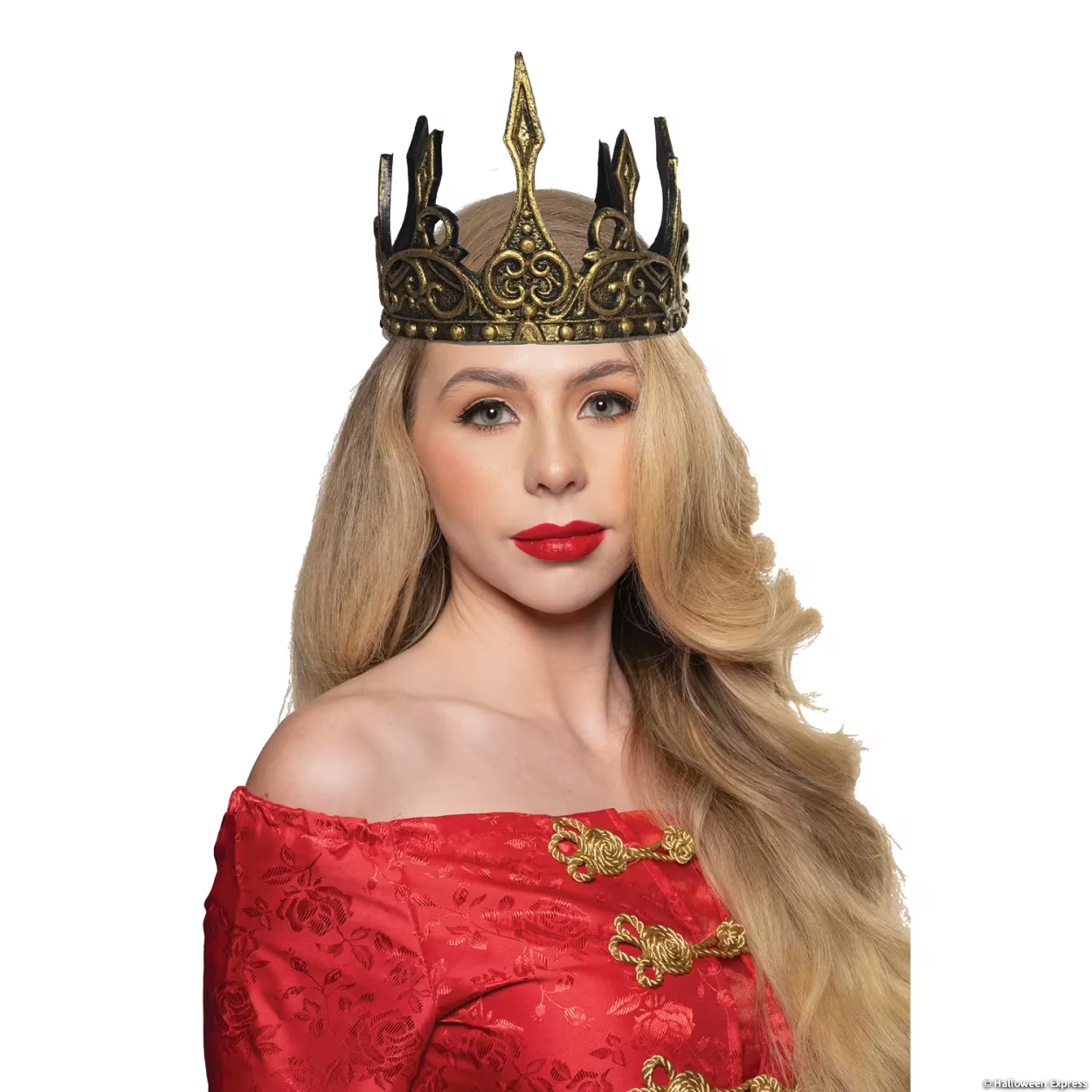 Adults_Queen_Crown_Costume_Accessory.jpg Queen's Crown Gold - Image 1