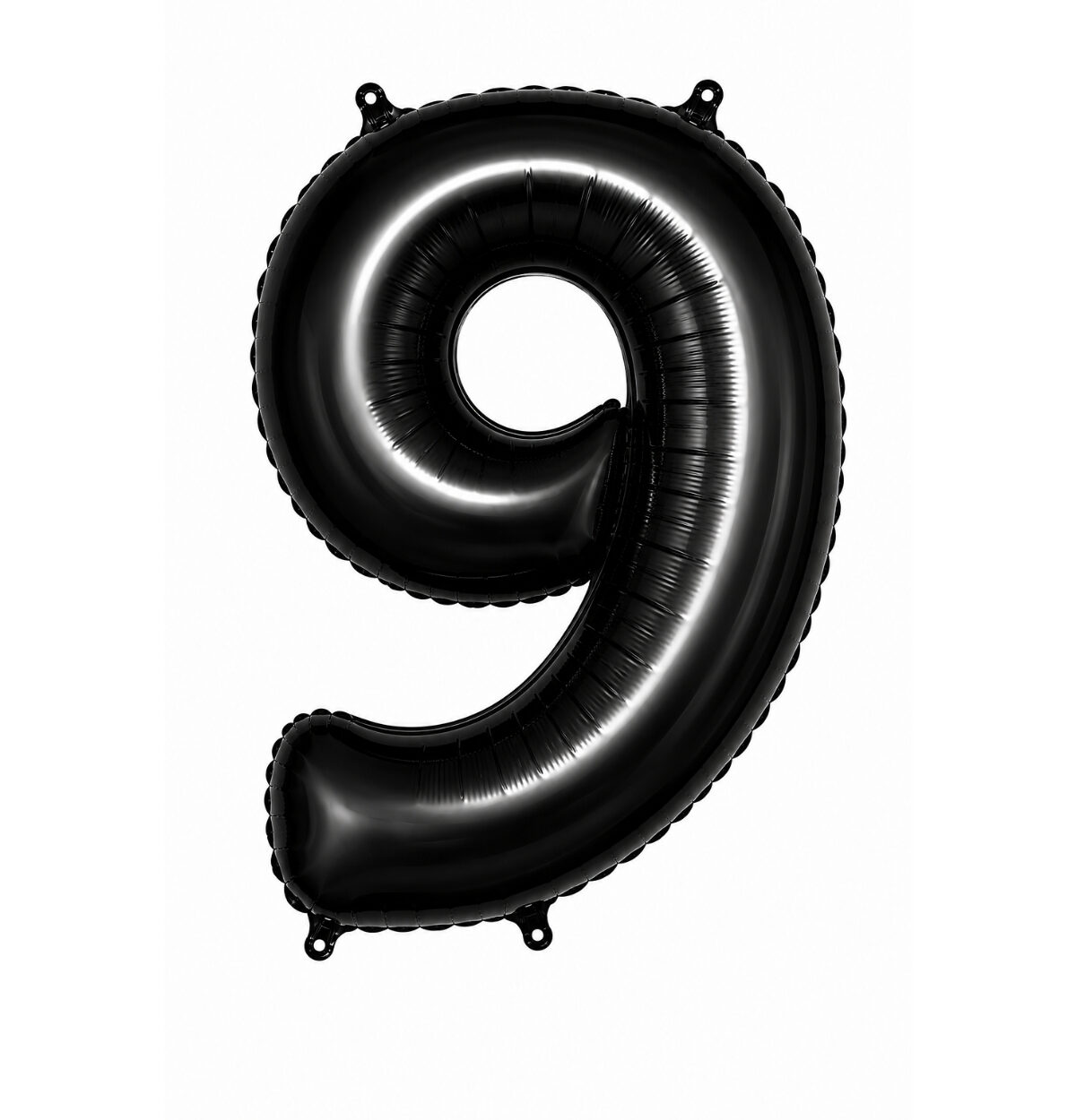 34" Black Number 9 Foil Balloon