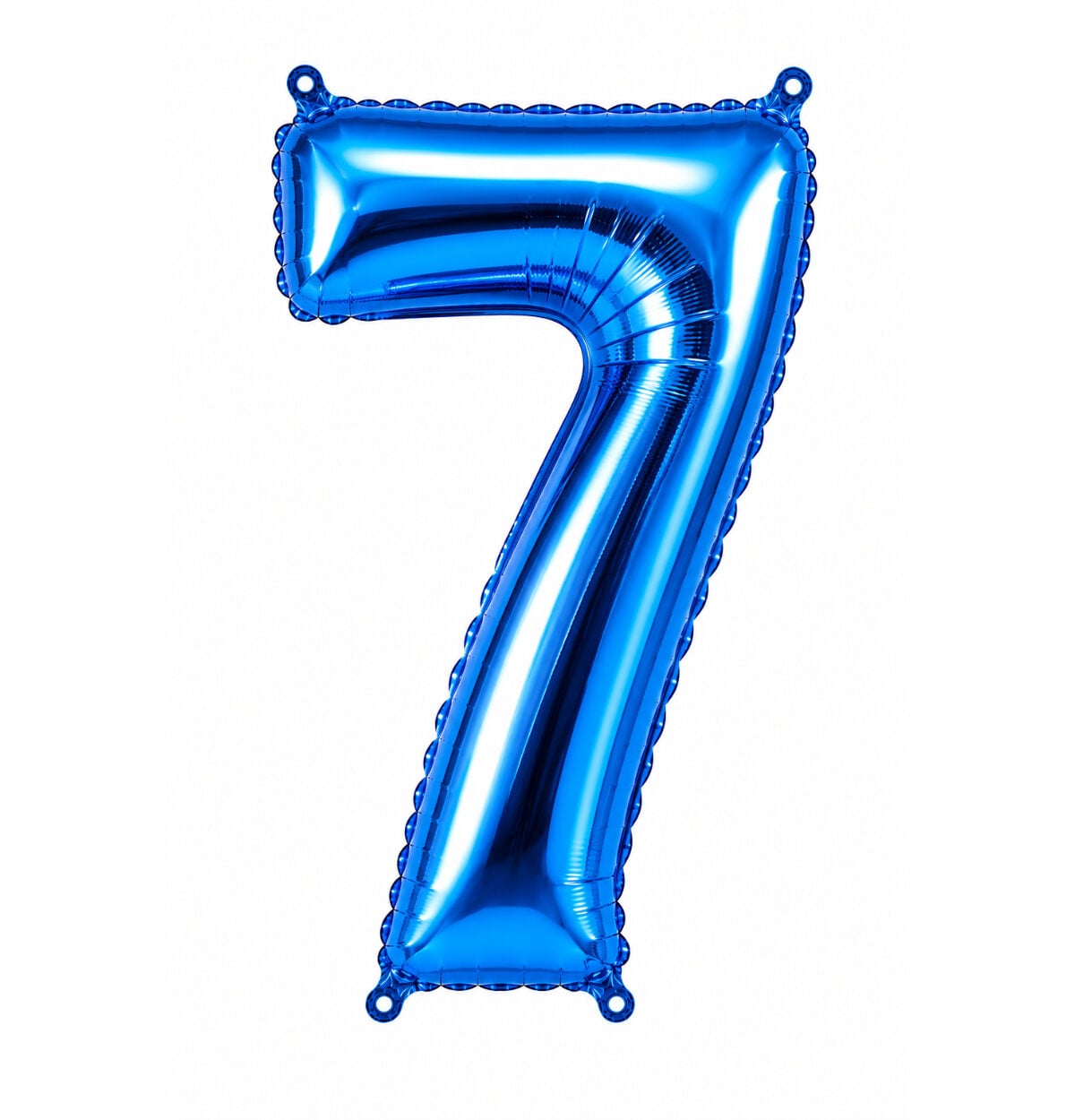 34" Blue Number 7 Foil Balloon