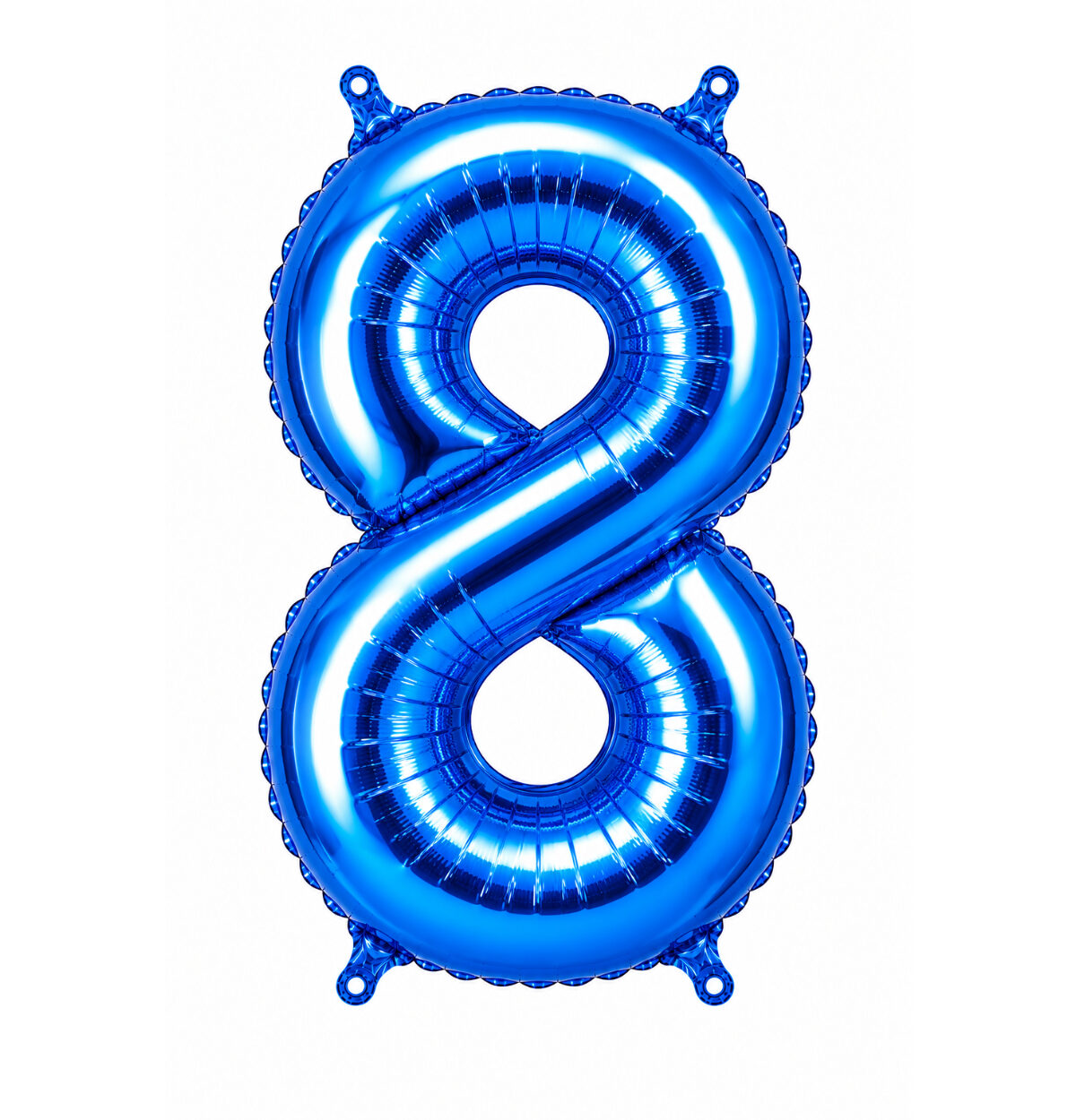 34" Blue Number 8 Foil Balloon