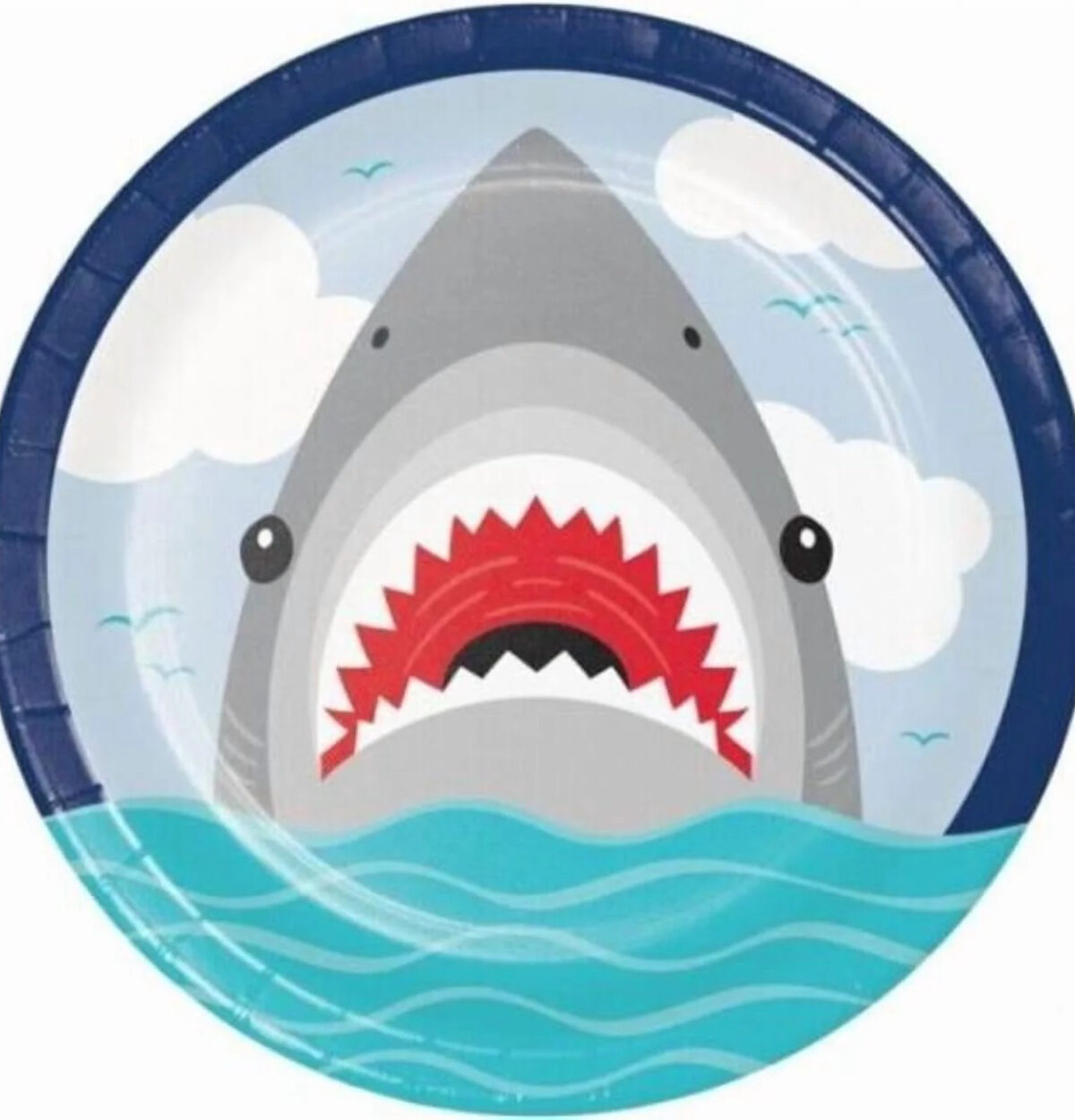 Shark Party 9" Plate 8ct.