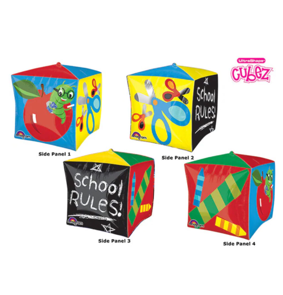 15" School Days Cubez Balloon