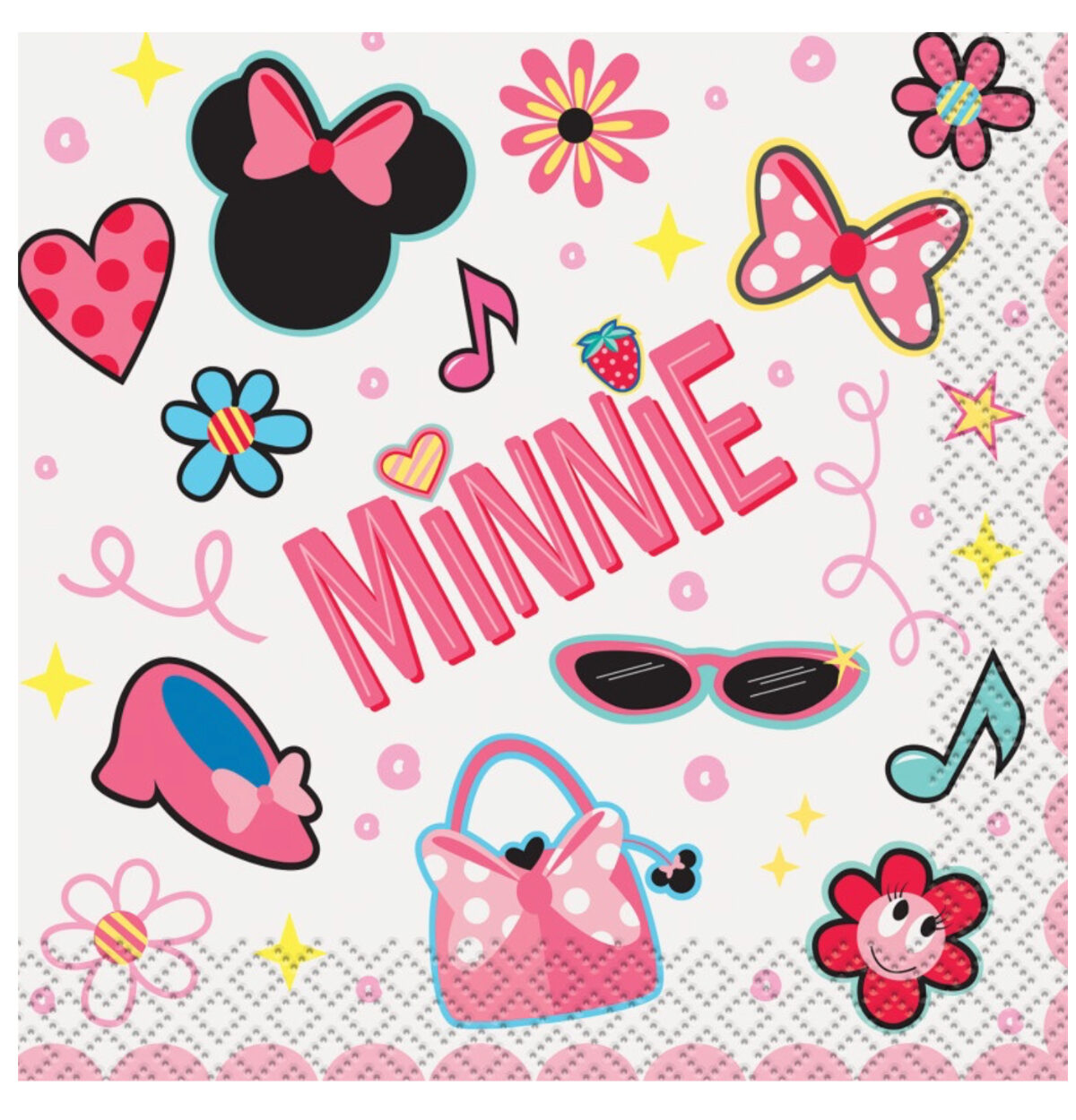 Minnie Mouse Beverage Napkins - 16 Pc.