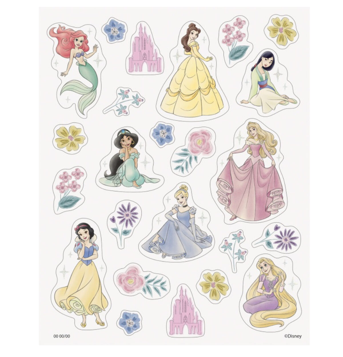 Disney Princess Glitter Stickers 96ct.