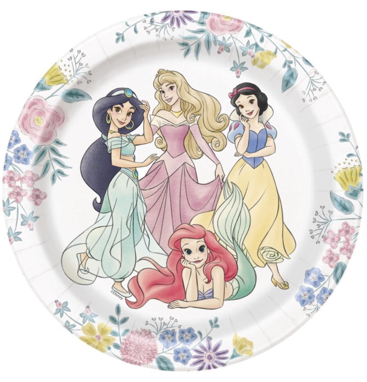Disney Princess Round 7" Dessert Plates 8ct.