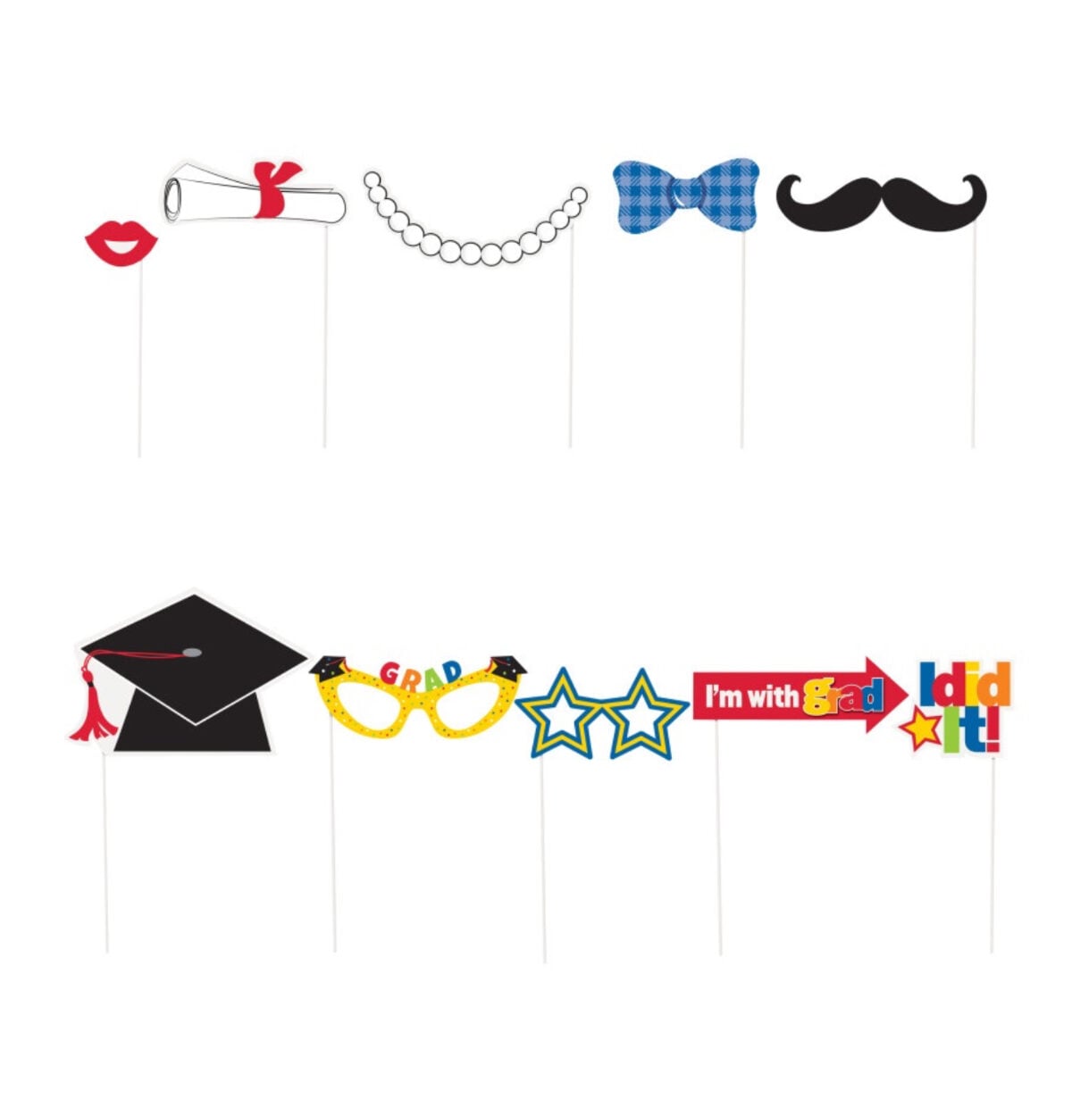 10ct. GRADUATION PHOTO PROPS