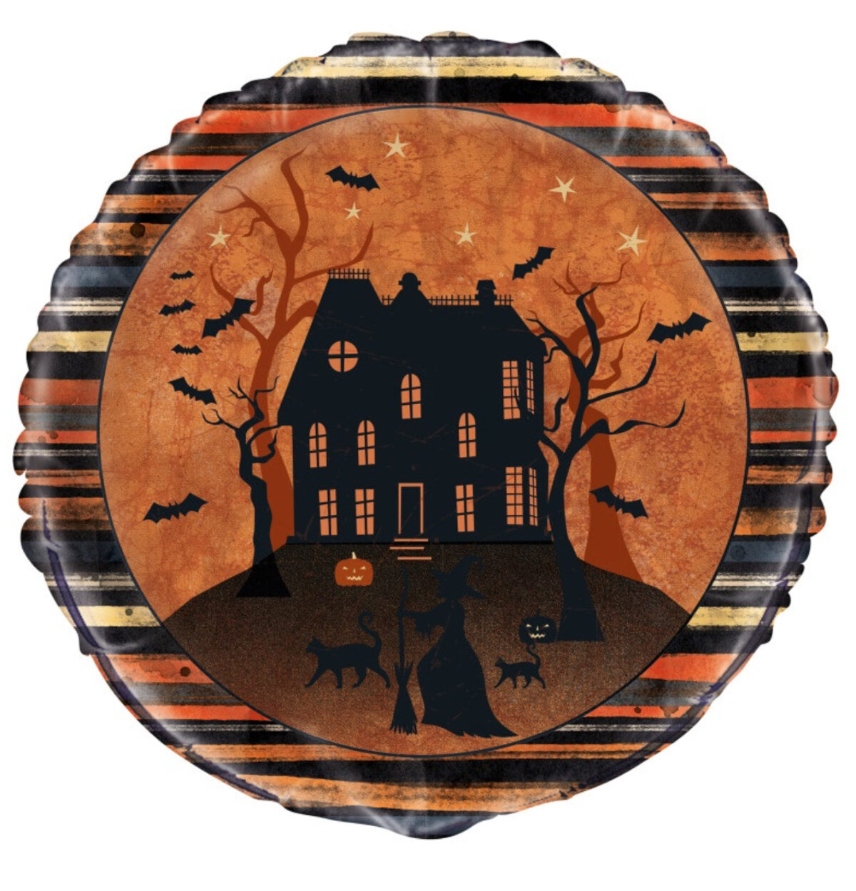 18" Full Moon Halloween Round Foil Balloon