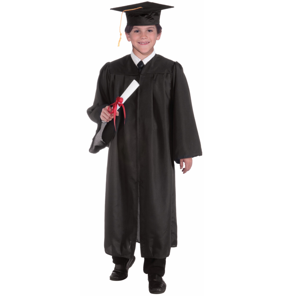Graduation Robe Kids Costume - Black