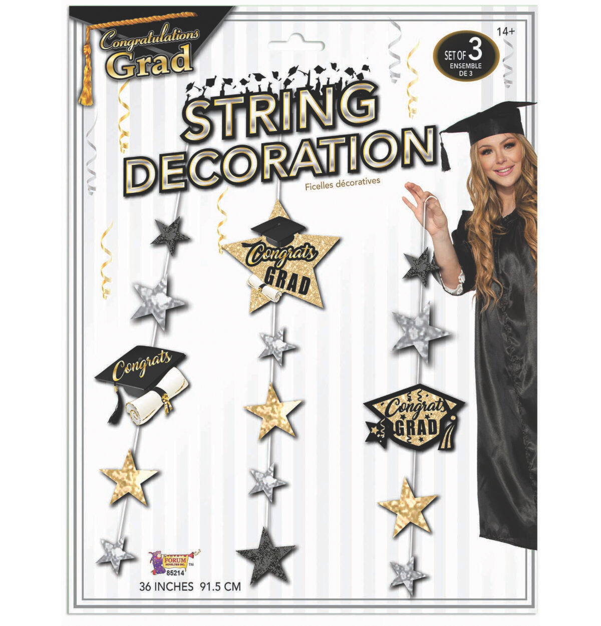 Graduation Hanging String Decoration - 3Pcs