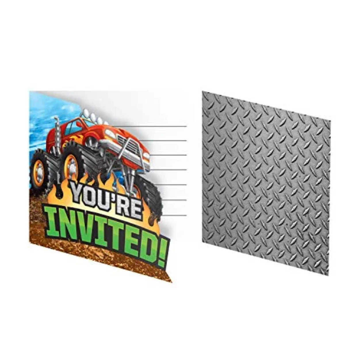 Monster Truck Rally Invitations 8ct.