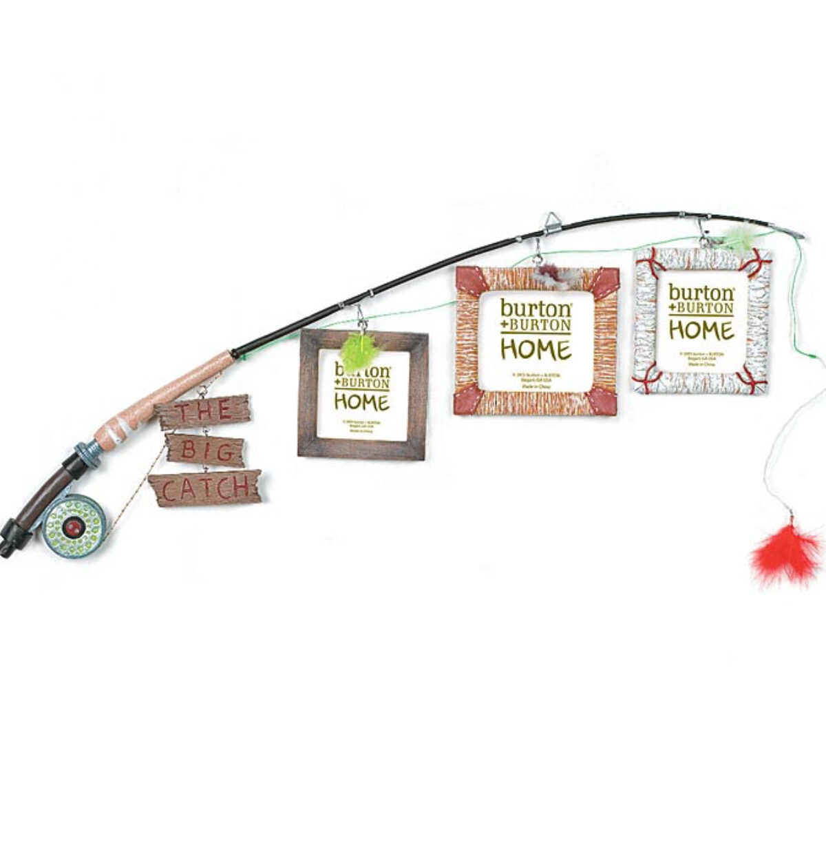 THE BIG CATCH FISHING POLE FRAME - HAPPY FATHERS DAY GIFT