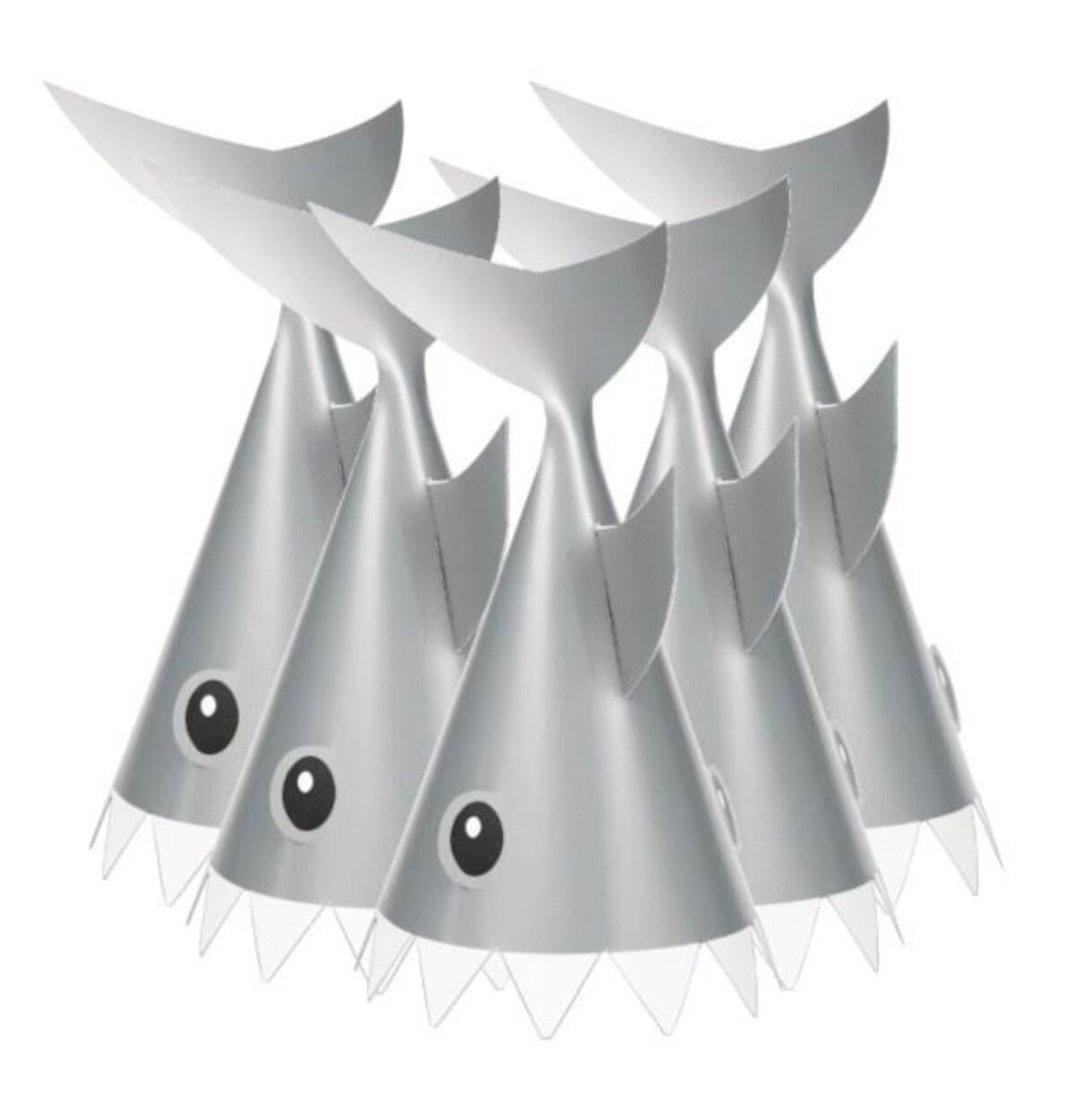 Shark Party Hat 8 ct.