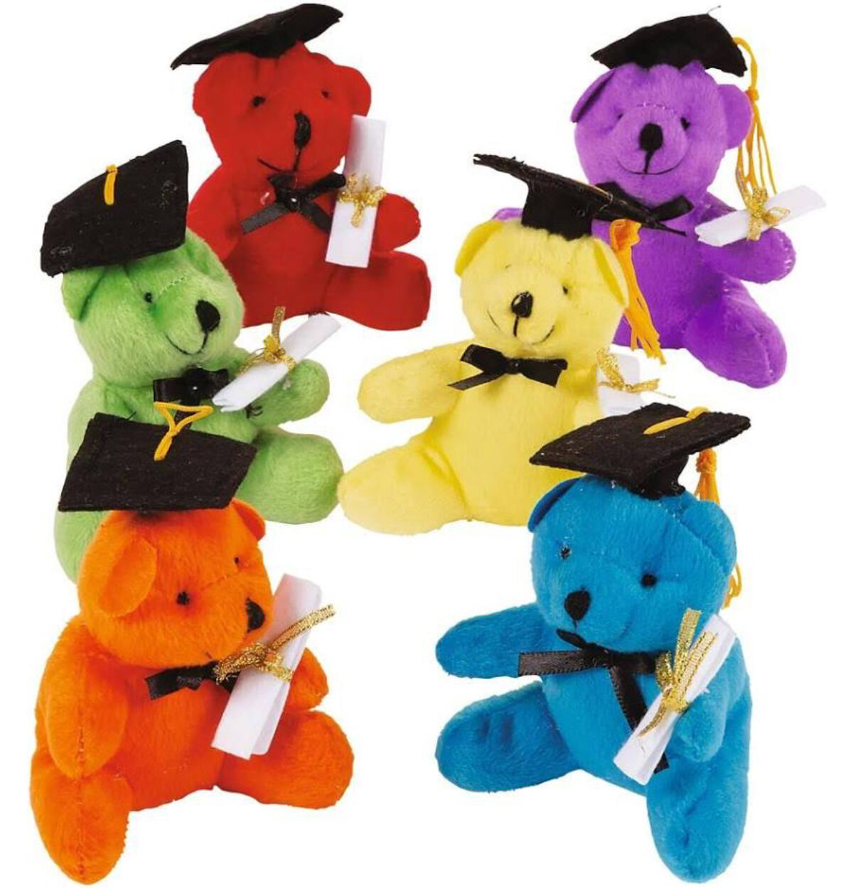 Graduation Stuffed Bears with Diploma Pocket 1 PC