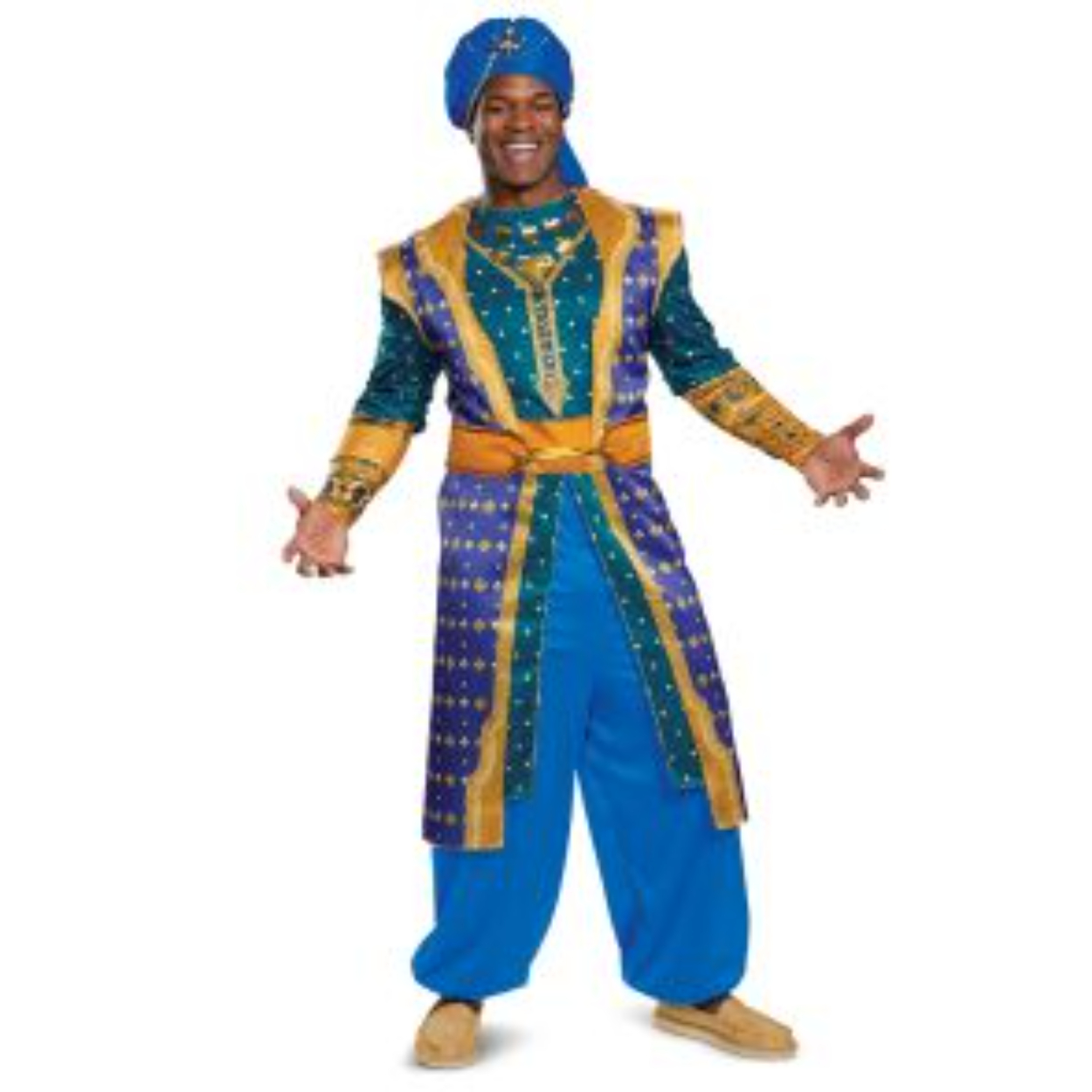 22776.jpg ALADDIN GENIE DELUXE COSTUME ADULT X-LARGE (42-46) - Image 1